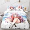 Darling In The Franxx Zero Two 02 Cartoon Poster Sheets Quilt Covers Bedding Dormitory Sheets Bedding Set Soft Warm Bedding Set7