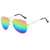 Noi Toad Mirror Ochelari de soare cu rame metalice pentru bărbați Ochelari de soare retro anti-orbire UV400 Ieșire Shooting în stradă Zonnebril Voor Mannen