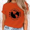(Premium T-shirt)Make Everyday Earth Day T Shirt Women Casual Personality Round Neck Short Sleeve Fashion T Shirt 10 Colors Tops