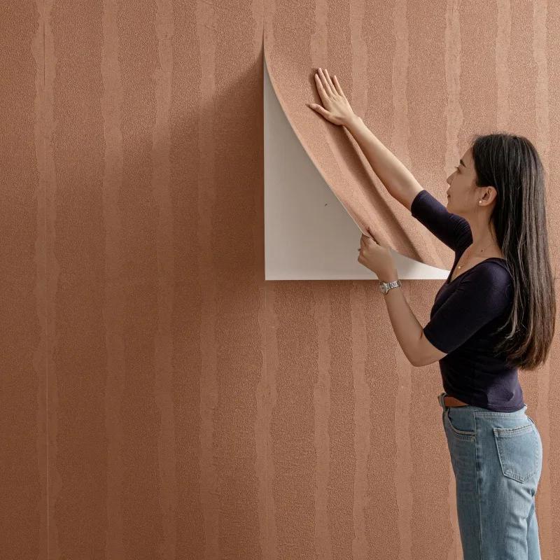 Moderner Industriestil Selbstklebende Vinyltapete Wasserdicht Abnehmbar Zementmuster Kontaktpapier für Wohnzimmerdekor