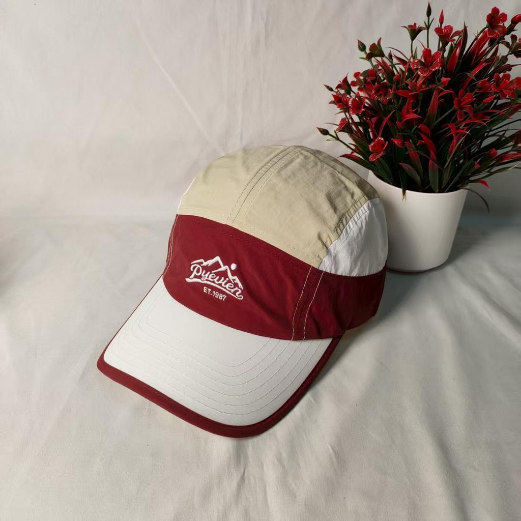 Spring and Summer New Letter Quick-drying Light and Thin Color Matching Baseball Cap for Men and Women Couples Fashionable Versatile Mountain Cap