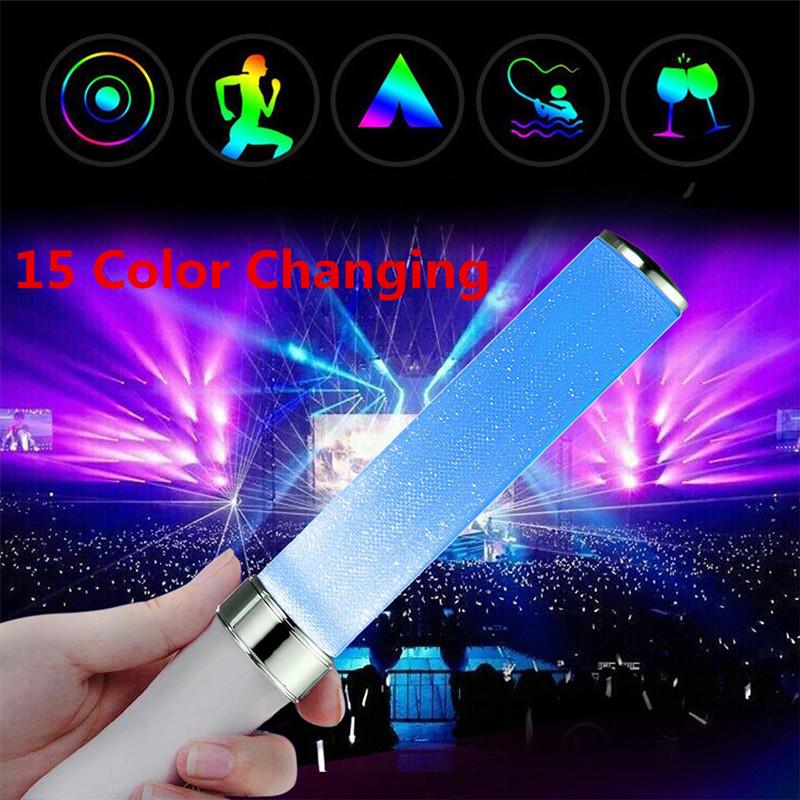 Vocal Concerts Glow Sticks LED 15 Colors Change Light Stick Party Wedding Magic Hot Camping Chemical Fluorescent Hot