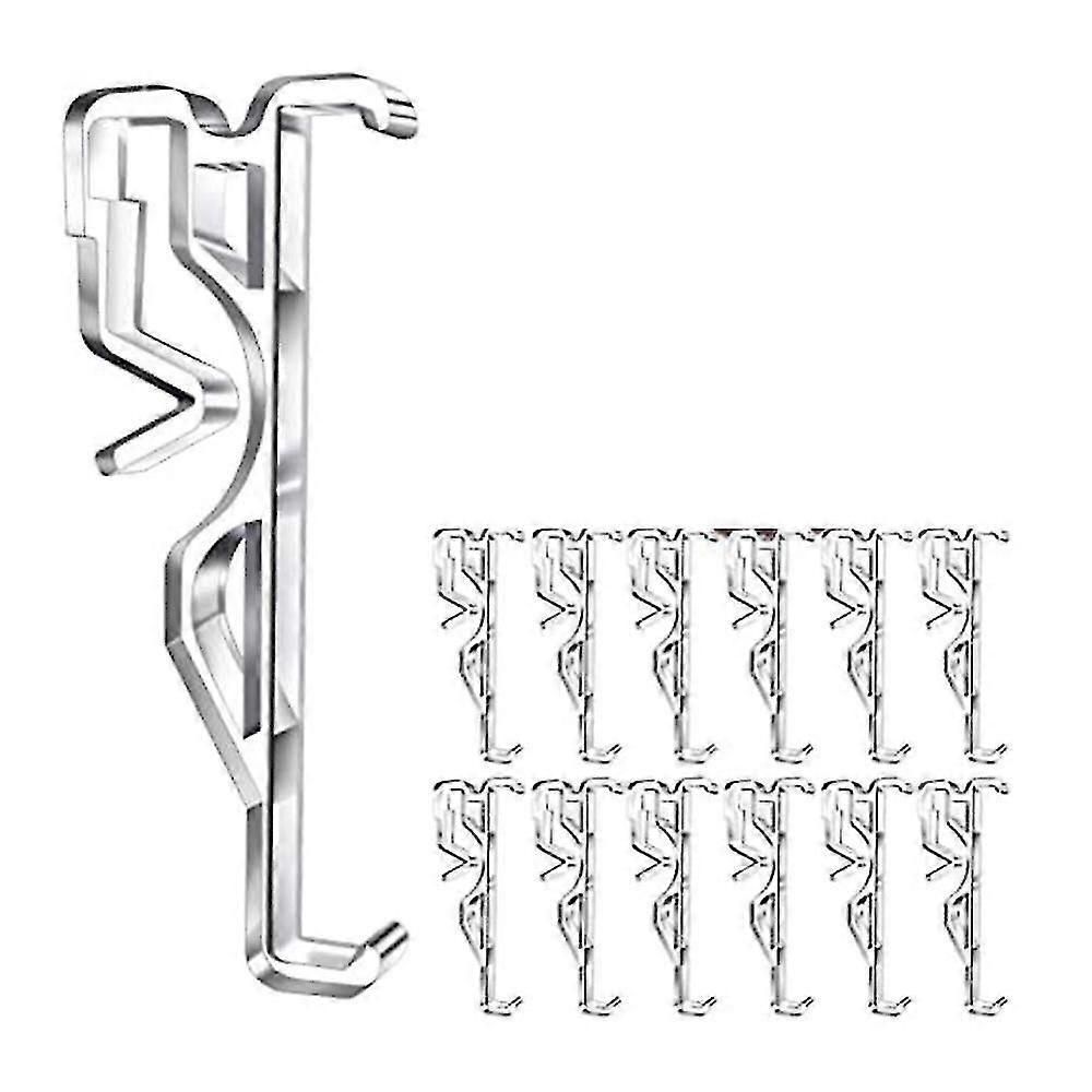 Vorhangclips, Transparente Kunststoff-Vorhangclips für Jalousien, Jalousieclips für horizontale Jalousien-Vorhänge (12 Stück)