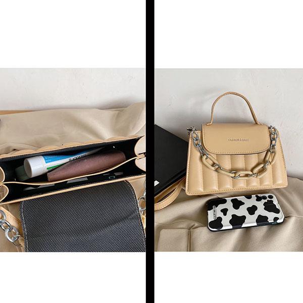 Borsa portatile vintage da donna Borsa versatile a tracolla singola inclinata Borsa piccola quadrata femminile in tinta unita