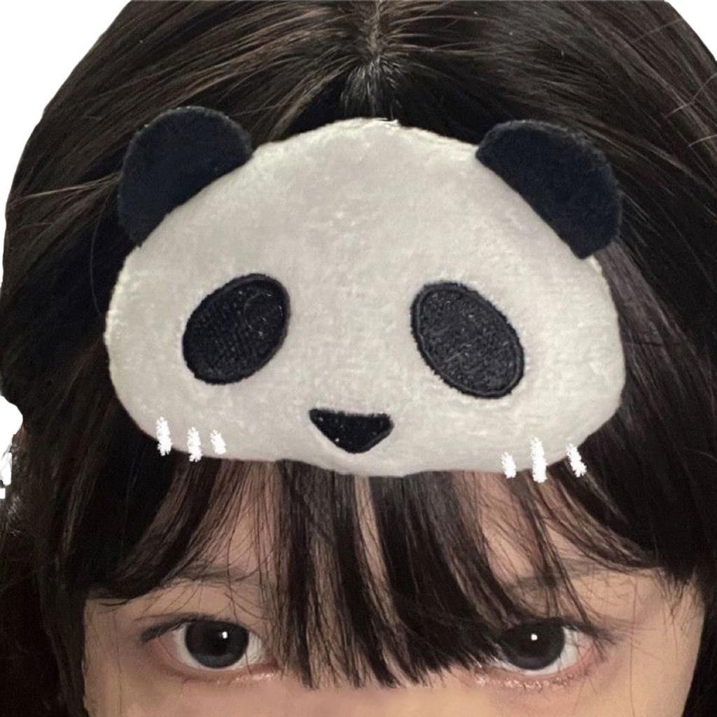 Lovely Panda Hair Clip Plush Kids Hair Pin Make Up Hairpin Multipurpose Hairclip Hair Accessories with Brooch