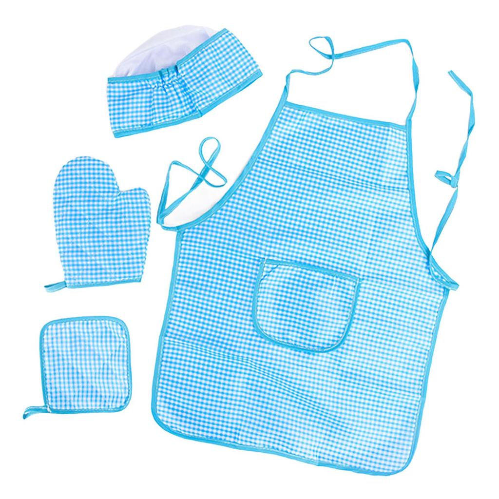 Apron And Hat Set with Oven Mitt - Culinary Play Costume