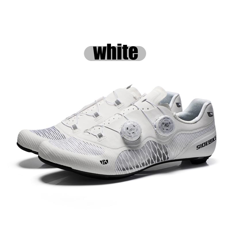 SIDEBIKE carbon cycling shoes road bike shoes self-lock racing bicycle shoes ULTRA LIGHT shoes breathable 440g/pair 38