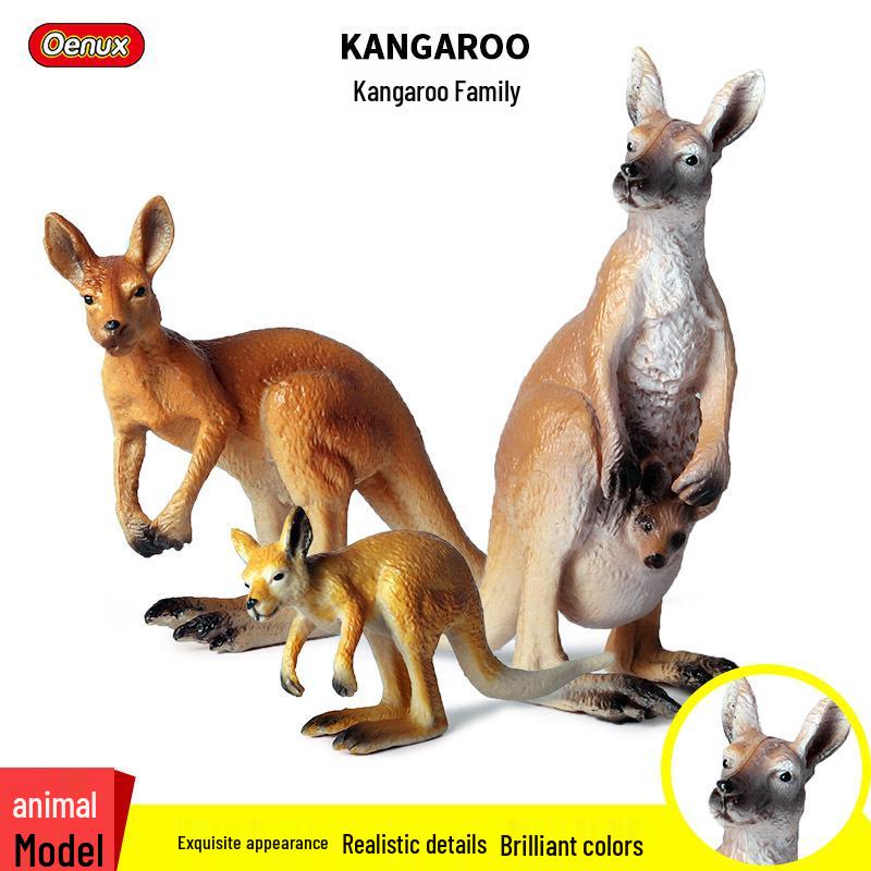 Children's Kangaroo Model Set: Wildlife Simulation for Sand Tray and Teaching Aids