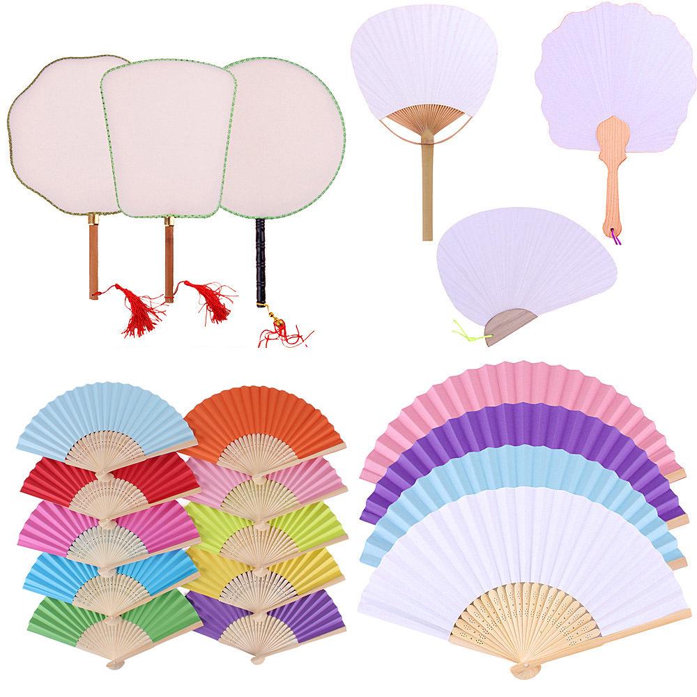 

Children s DIY White Folding Fan for Painting and Crafts