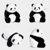 Hua Panda He Plush Toy Cartoon Animal Stuffed Doll Decorations Kids Cute Gift