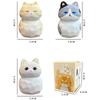 Resin Cat Anime Figure Q Version Desktop Doll Kawaii Cat Model Figurines Decoration