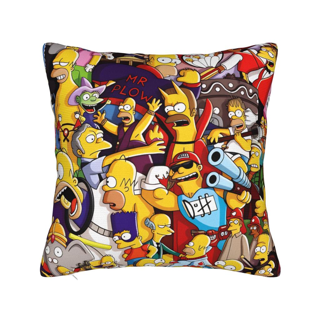 Marge SSimpsons Head Repeat Pattern Pillow Cover Funny Pillow Case For Sofa Home Decor Soft Pillowcases Gift Idea