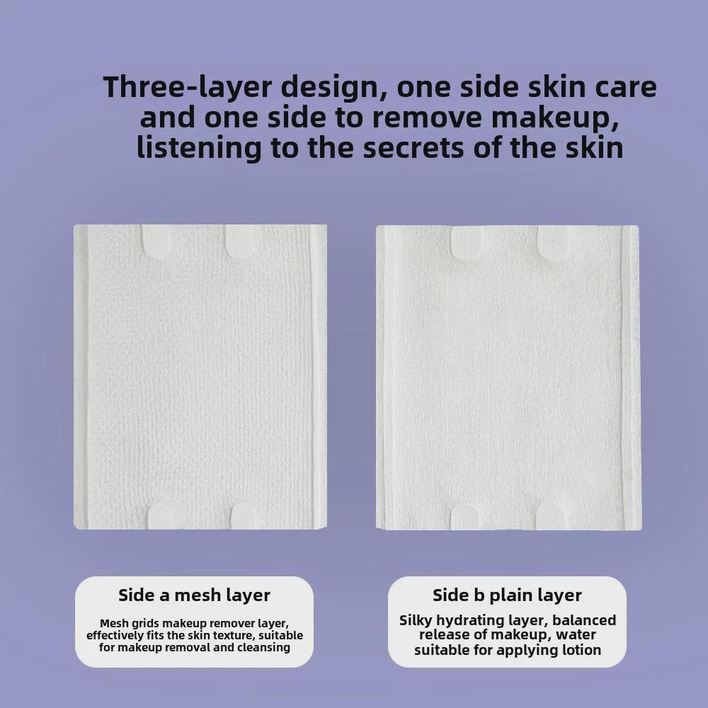 Thick Makeup Removal Cotton Pads - Beauty Salon, Cosmetic Use, Transparent Packaging, Tattoo-Safe.