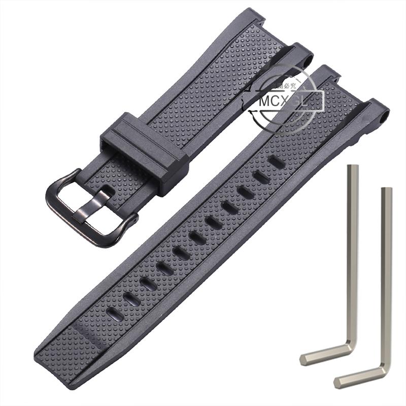 Pasek żywiczny Pasujący do Casio GST-B100 GST-210 GST-W300 Męski Sportowy Wodoodporny Silikonowy Pasek do Zegarka