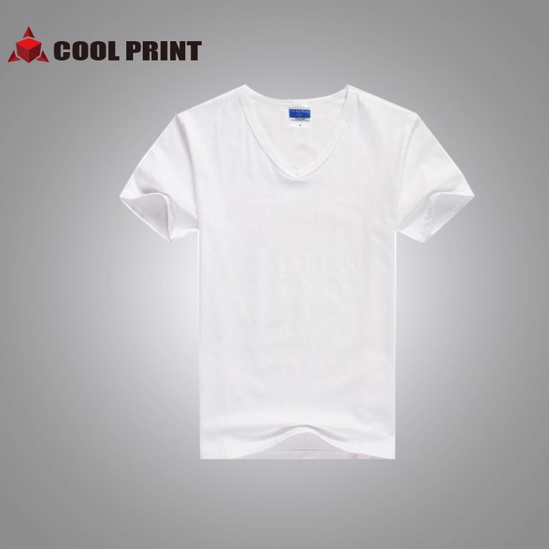 

Women s V-Neck Short Sleeve Combed Cotton Lycra T-Shirt - Customizable Team/Group/Class/Advertising Shirt L білий