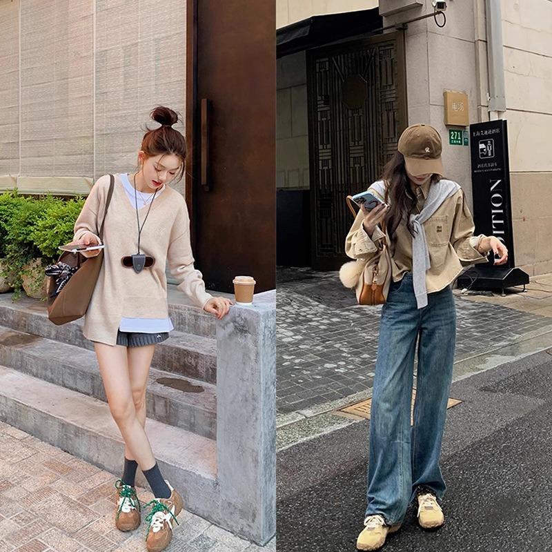 Thick-soled inner height increase autumn and winter new sports and leisure leather women's shoes