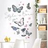 Butterfly Wall Stickers for Living Room Bedroom Decoration Kids Girls Decals Home Background Paper PVC Murals