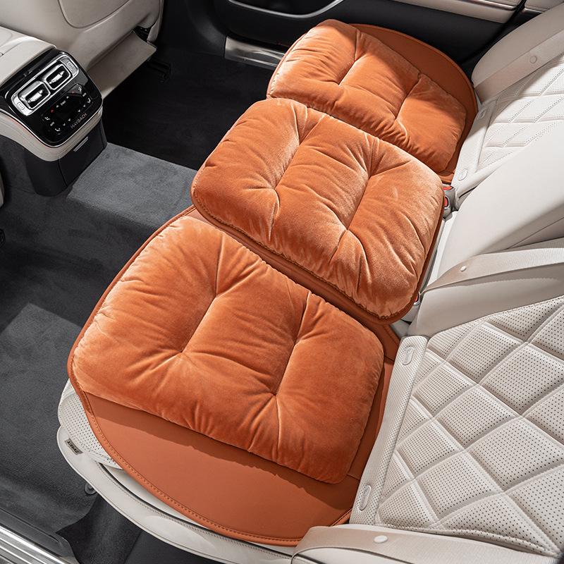 High-End Plush Heated Car Seat Cushion for Autumn and Winter