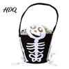 Halloween Candy Bucket Trick or Treat for Kids Pumpkin Face Ghost Bat Cat Storage Container Snack Basket Holder with Handle Party Favors Lightweight