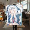 Gawr Gura Print Flanelldecke, Hohe Qualität, Bequem für alle Jahreszeiten, Heimdekoration, Wärme und Komfort, Perfekt für Weihnachtsgeschenke27