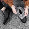 Winter Men Boots lace up Casual Warm Ankle Boots Shoes Man Sneakers Winter Plush Fur Man Footwear Snow Boots big size 48