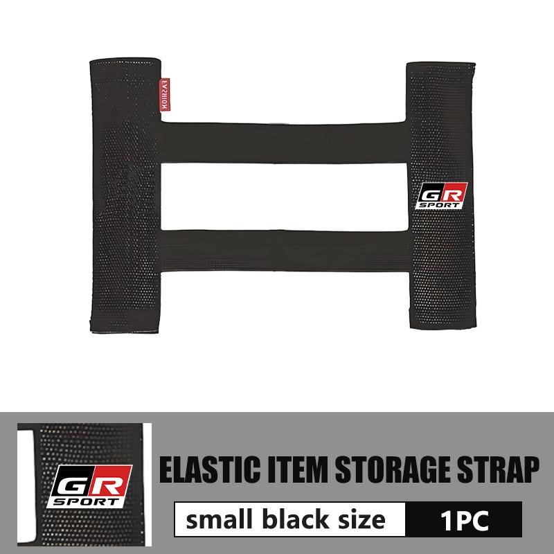 cnkym4 Car Interior Organizer Back Rear Trunk Storage Mesh Fixed Straps For Toyota GR Sport Yaris Chr Auris Rav4 Prius Prado Avensis