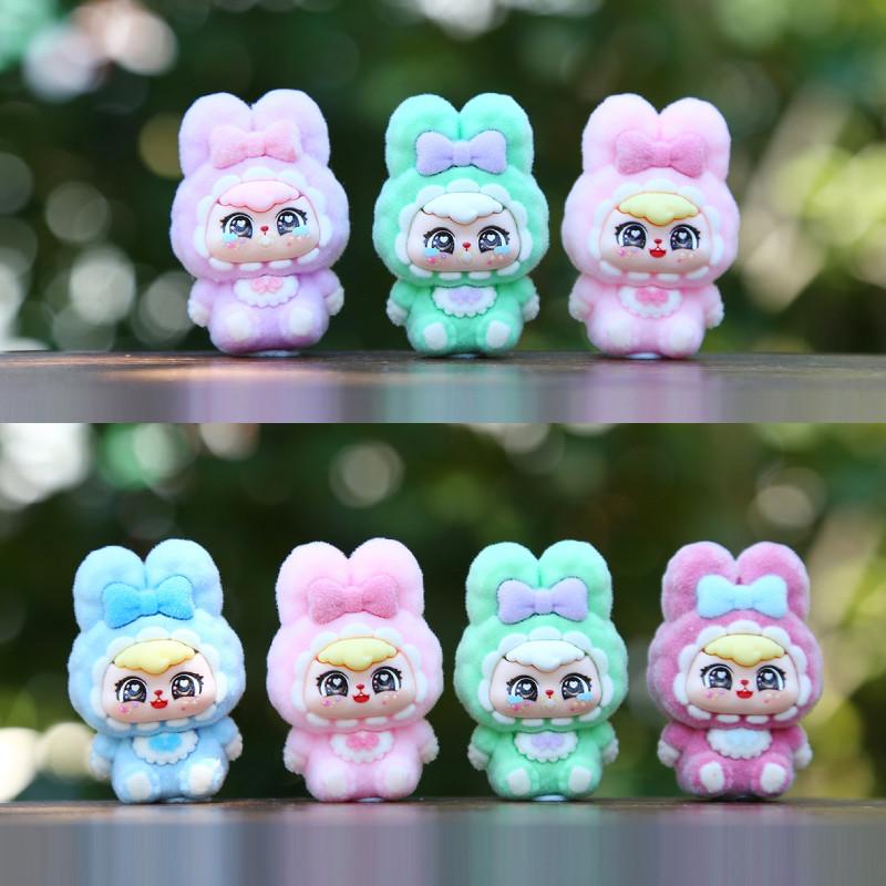 9pcs Cute Fox Headwear Overalls Girl Model Ornament Set For Kids And Collectors