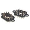 1/4Pcs 12Pin Ceramic Nixie Tube Holder Socket In-12 Glow Tube Socket Tube Holder In12