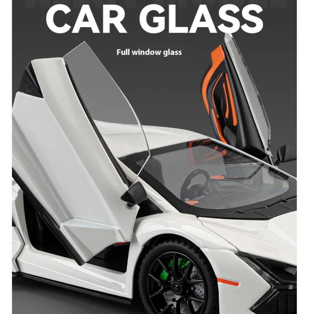 1/24 Scale Lamborghini Revuelto Supercar Alloy Metal Diecast Car Model Sound & Light Desktop Collection Hobby Decorative Ornament Gift