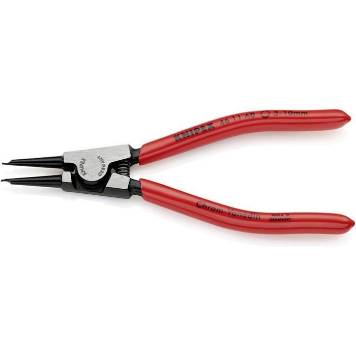 Knipex 46 11 a0 pince pour circlips adapté pour (pinces pour circlips) circlips extérieurs 3-10 mm forme de la panne (d
