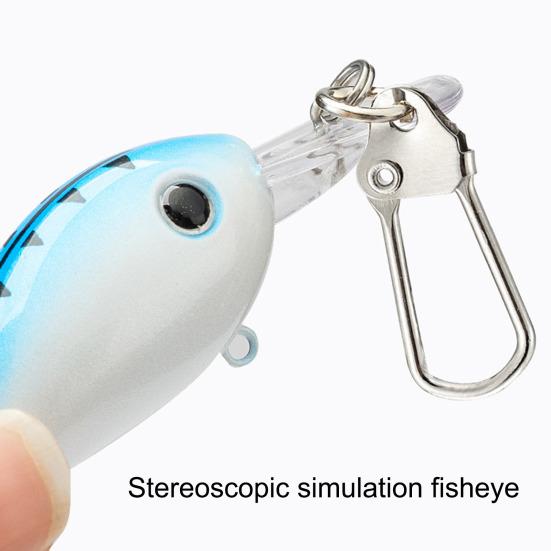 3Pcs 13CM/9G Fishing Lure Keychain Portable Long Tongue Artificial Minnow Bionic Bait Key Ring Fishing Enthusiasts Gift