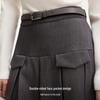 Veromoda 2025 Spring Elegant Pleated Midi Skirt