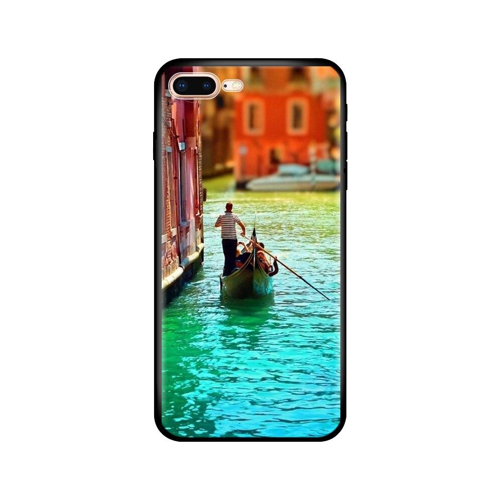 For Iphone 7 8 Case Silicon Soft Tpu Shell Cover For Apple iPhone 7 8 Plus Bag Funda Coque Etui Bumper Paiting Black Tpu Case