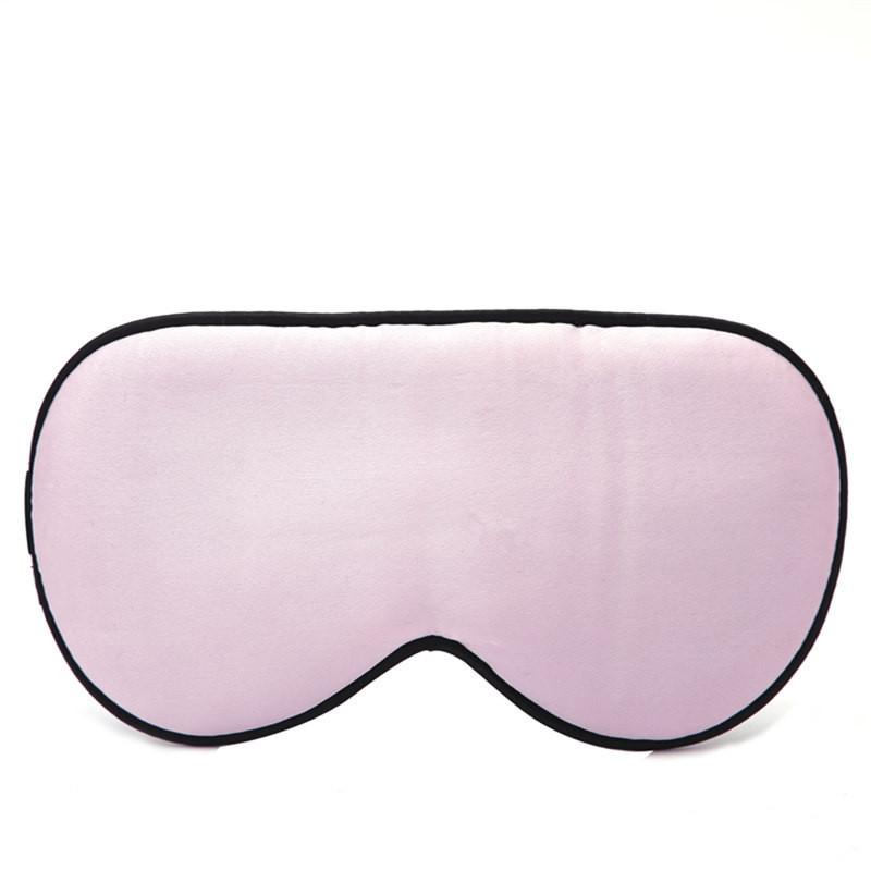 Solid Adult Color Double Sided Silk Eye Mask Sleeping Nighttime Supplies Rest