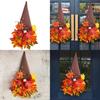 Holiday Door Hanger With Maple Leaf Hat For Thanksgiving Decor And Photo Props