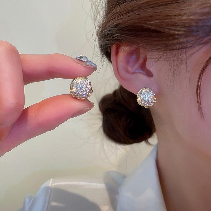 Korea Exquisite Hochwertige Luxus Kugel Ohrstecker Business Bankett Hochzeit Damen Schmuck Ohrringe 2022