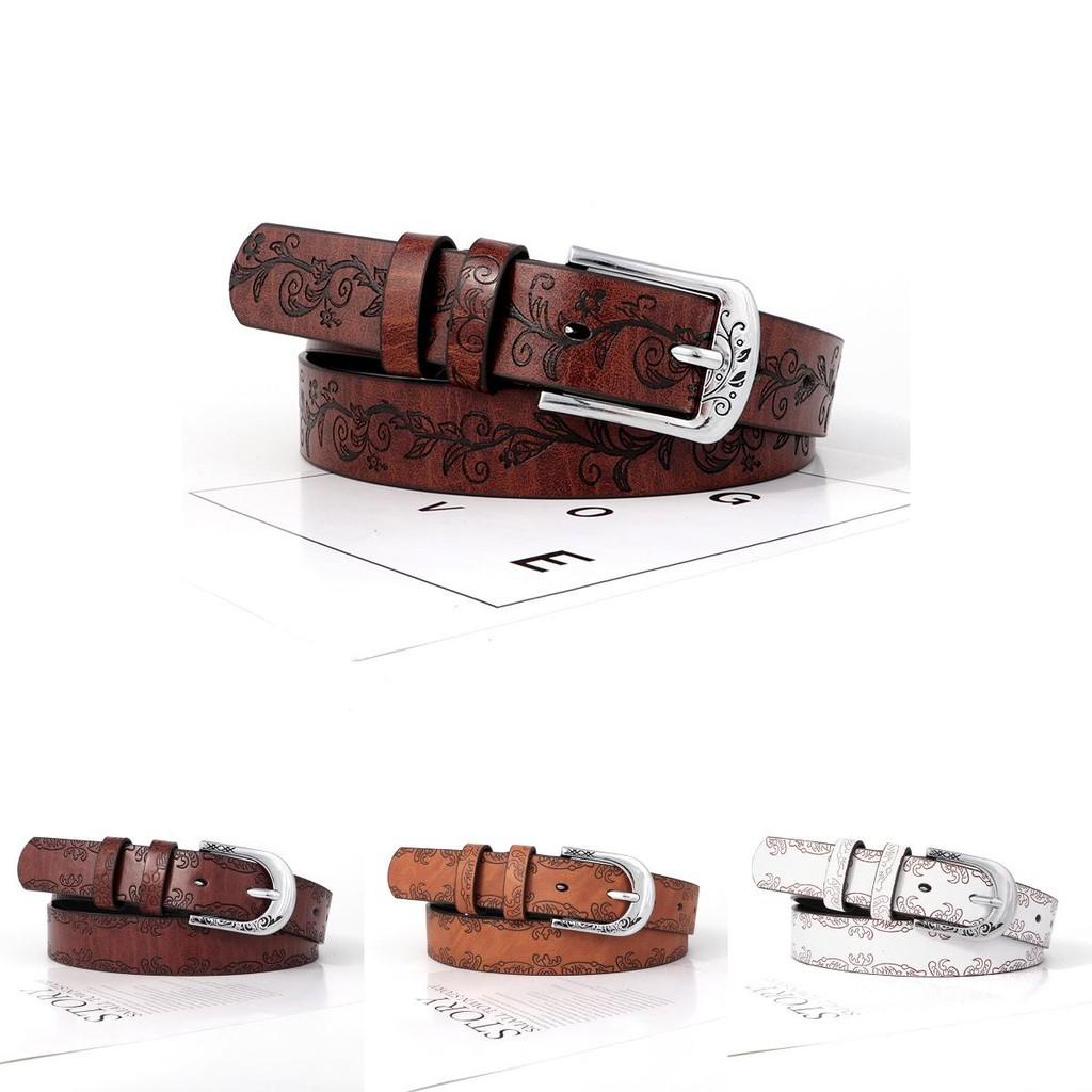 Style Retro Ethnic Belt Leaf Embossing Design Suitable For Daily Dressing