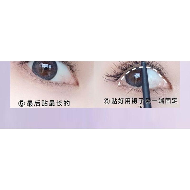 LuxeFlutter - Natural Wispy Cluster Glue-Free False Eyelashes
