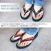 Takeharu Made In Japan Tatami and Igusa Hemp Size M Women's Sandals, Calypso, Leaf/Navy,