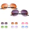 Vintage Men Women Mirror Frameless Flat Lens Sunglasses Retro Eyewear Eyeglasses