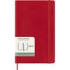 Moleskine 2026 Weekly Diary, July Start, 18 Months, Large Size (13cm x 21cm), Softcover, Scarlet