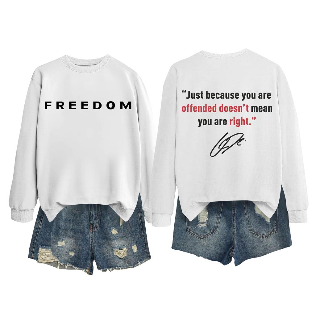 Women's Fashion Casual Long Sleeve Printed Round Neck Sweatshirt Top