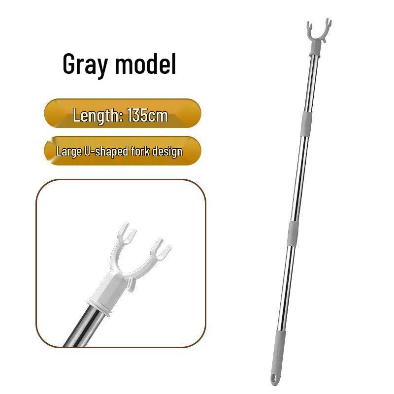 Telescopic Stainless Steel Clothes Drying Rack with Extension Rod