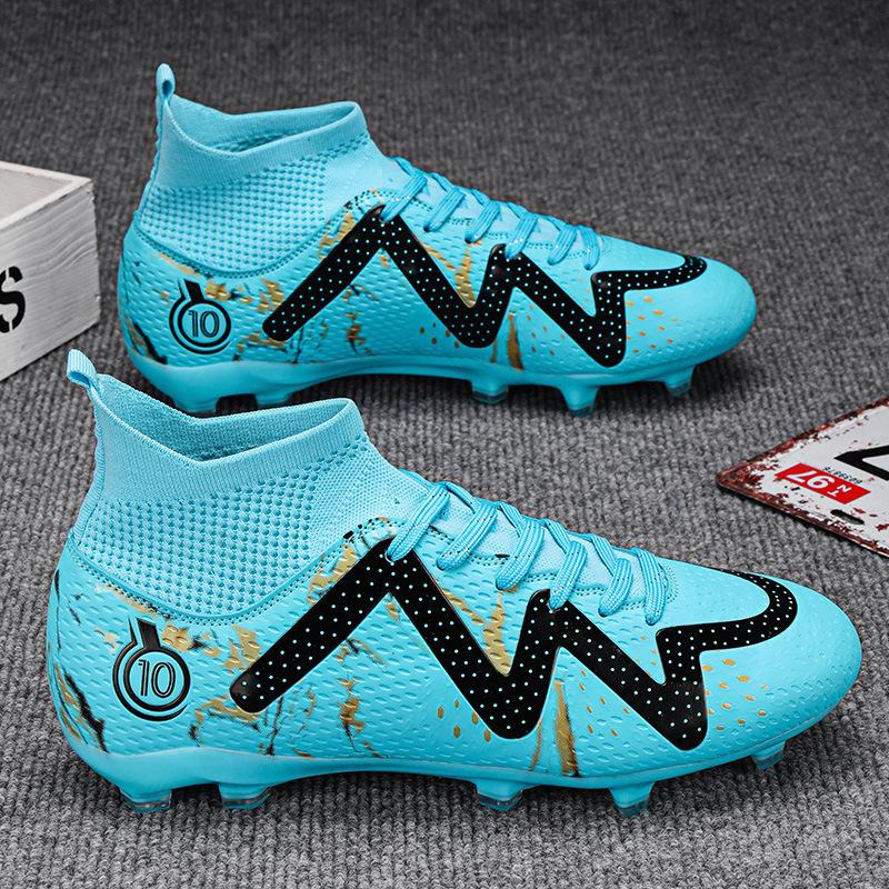 2025X10 New Adult Long Nail Broken Nail Football Shoes Men's Artificial Turf Training Game Sports Shoes