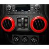 For JK Inner Accessories Air Conditioner Cover for 11-17Jeep Wrangler JK JKU Red