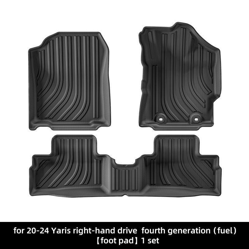 Custom TPE Floor Mats & Trunk Liner for 2020-2024 Toyota Yaris