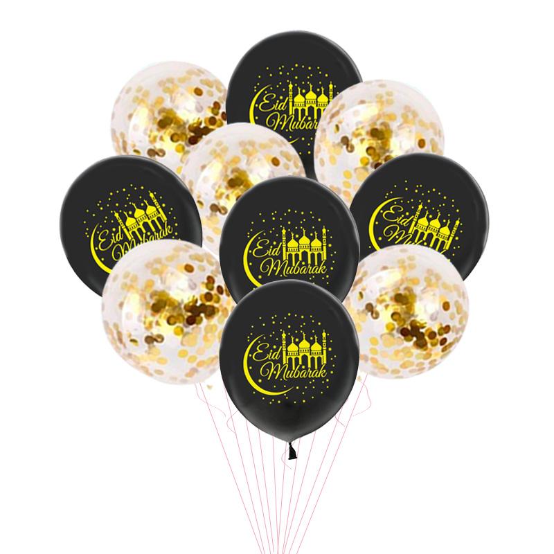 Islam Al Adha Eid Mubarak Banner Bunting Balloons 2024  Kareem Ramadan Decoration For Home Islam Muslim Event Party Supplies