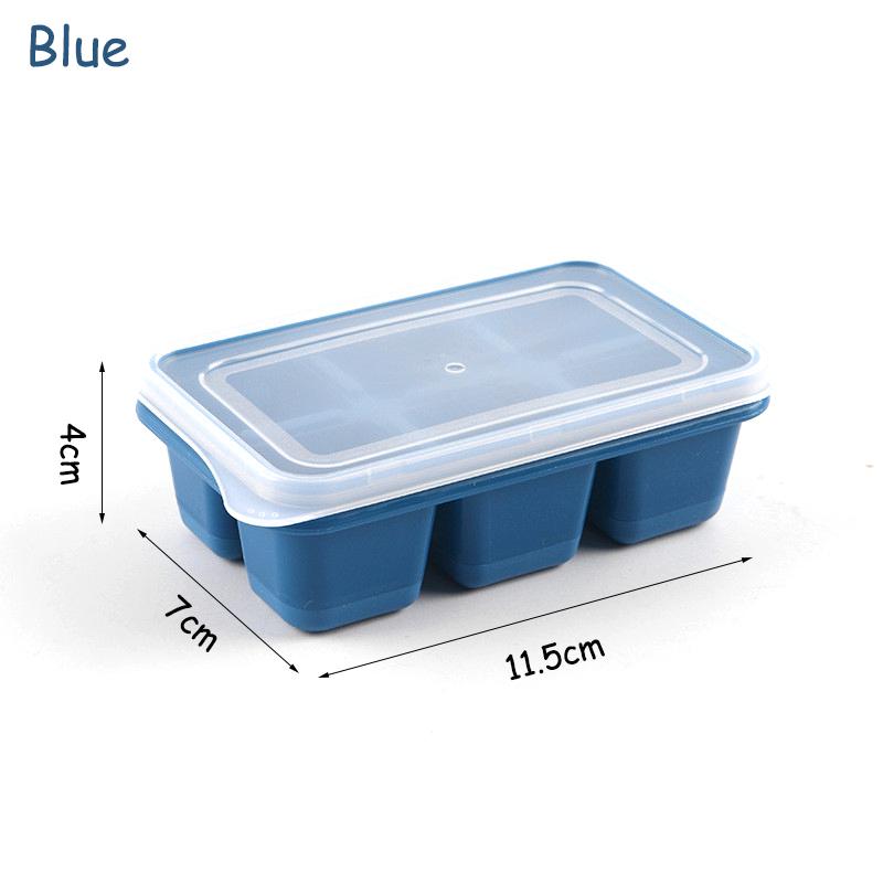 Mini 6 Grids Soft Silicone Ice Cube Tray Ice Mold Ice Cream Maker Summer Party Homemade Cold Drink Diy Tools