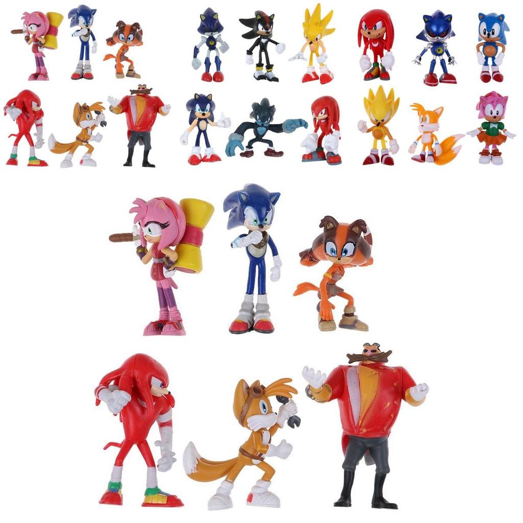 Premium Quality Cute Sonic The Hedgehog Game Action Figures Toy Set For Kids And Adults