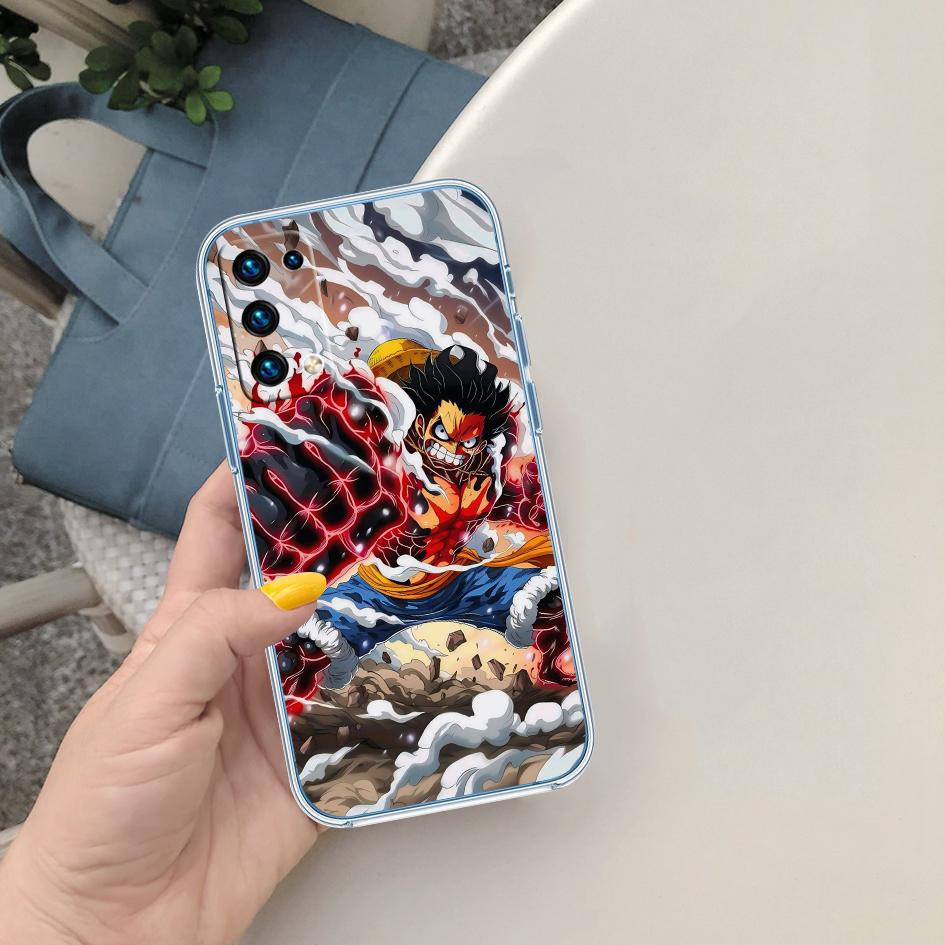 One Piece Art Transparent Phone Case for Motorola Moto G40 G04 G05 One Ace Action  Fusion + Plus Hyper Macro Vision Zoom
